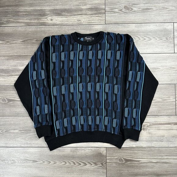 Vintage 90’s Tosani Lightweight 3D Knit Sweater - Picture 1 of 3
